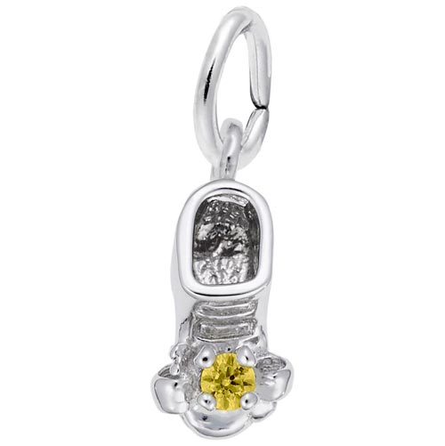 Rembrandt 11 Nov Bootie Accent Charm, Sterling Silver