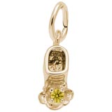 Rembrandt 11 Nov Bootie Accent Charm, 10K Yellow Gold