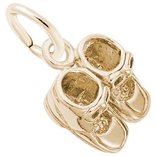 Rembrandt Baby Booties Accent Charm, 10K Yellow Gold Rembrandt Baby Booties Accent Charm, 10K Yellow Gold