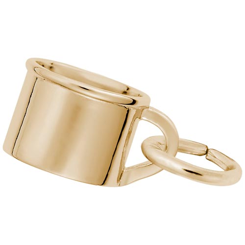 Rembrandt Baby Cup Accent Charm, 14K Yellow Gold
