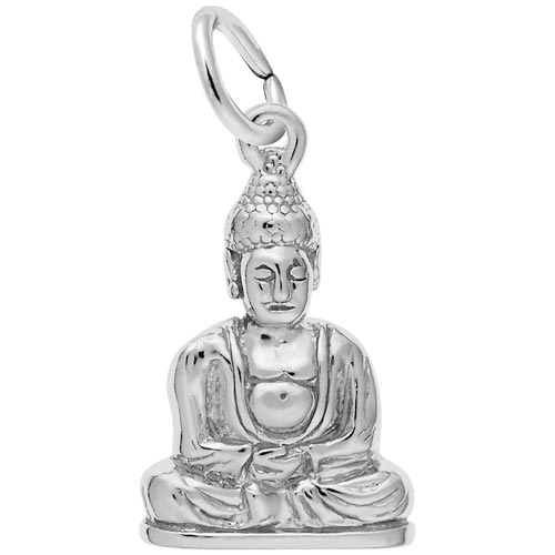 Sterling Silver Meditation Buddha Charm by Rembrandt Charms Sterling Silver Meditation Buddha Charm by Rembrandt Charms