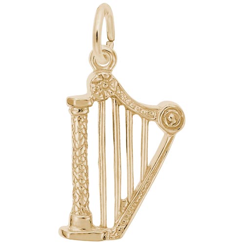 10K Gold Harp Charm by Rembrandt Charms 10K Gold Harp Charm by Rembrandt Charms