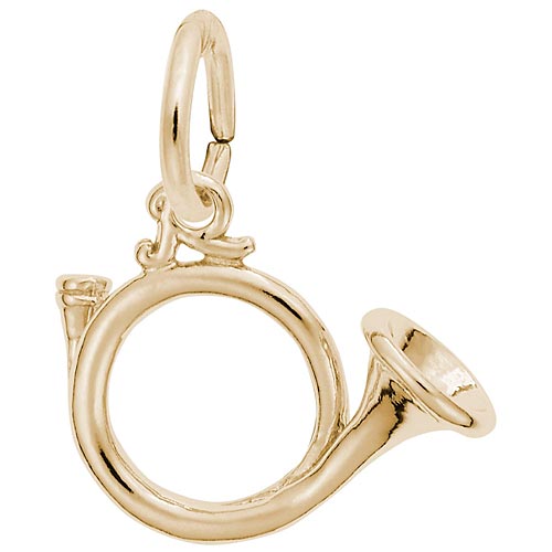 10K Gold Hunting Horn Charm by Rembrandt Charms 10K Gold Hunting Horn Charm by Rembrandt Charms