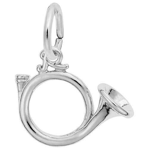 Sterling Silver Hunting Horn Charm by Rembrandt Charms Sterling Silver Hunting Horn Charm by Rembrandt Charms