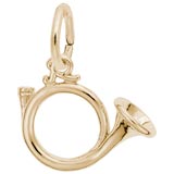 Rembrandt Hunting Horn Charm, 10K Yellow Gold