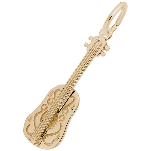Gold Plate Ukulele Charm by Rembrandt Charms Gold Plate Ukulele Charm by Rembrandt Charms