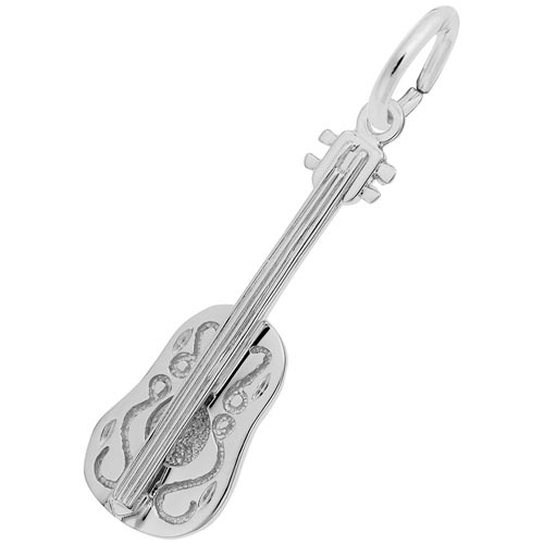 14K White Gold Ukulele Charm by Rembrandt Charms 14K White Gold Ukulele Charm by Rembrandt Charms