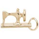 14k Gold Sewing Machine Charm by Rembrandt Charms