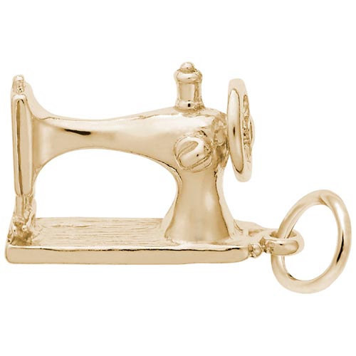 14k Gold Sewing Machine Charm by Rembrandt Charms