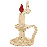 Gold Plate Candle Charm by Rembrandt Charms
