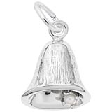 14K White Gold Small Bell Charm by Rembrandt Charms