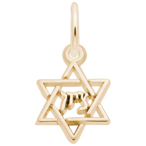 14K Gold Mazel Tov Star of David Accent by Rembrandt Charms 14K Gold Mazel Tov Star of David Accent by Rembrandt Charms