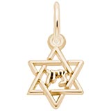 10K Gold Mazel Tov Star of David Accent by Rembrandt Charms