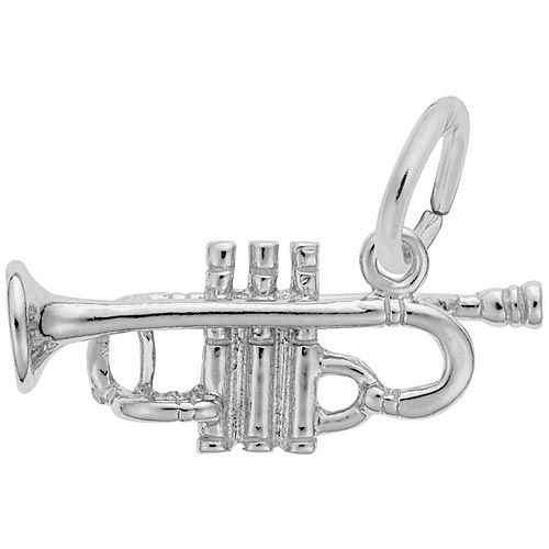 Sterling Silver Trumpet Charm by Rembrandt Charms Sterling Silver Trumpet Charm by Rembrandt Charms