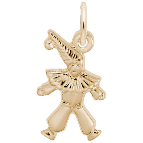 10K Gold Clown Accent Charm by Rembrandt Charms 10K Gold Clown Accent Charm by Rembrandt Charms