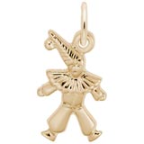 Gold Plate Clown Accent Charm by Rembrandt Charms