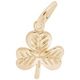 10K Gold Shamrock Charm by Rembrandt Charms