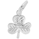 14K White Gold Shamrock Charm by Rembrandt Charms