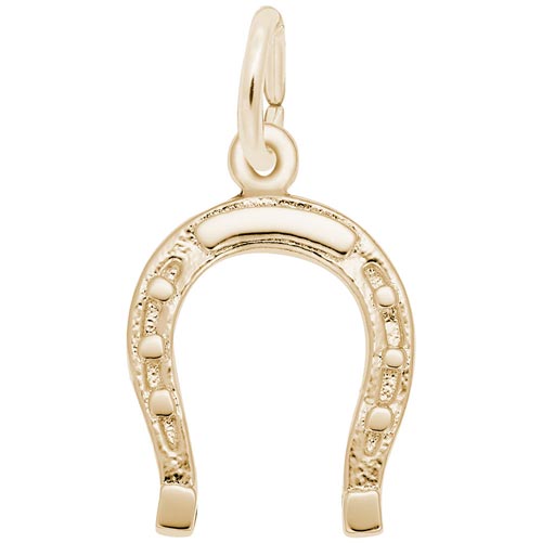 10K Gold Horseshoe Charm by Rembrandt Charms 10K Gold Horseshoe Charm by Rembrandt Charms