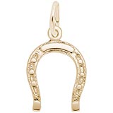 Gold Plate Horseshoe Charm by Rembrandt Charms