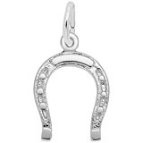 14K White Gold Horseshoe Charm by Rembrandt Charms