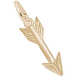 Rembrandt Arrow Charm, 10k Yellow Gold