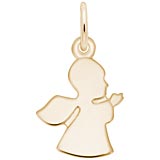Rembrandt Angel Charm, 10K Yellow Gold