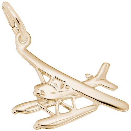 10k Gold Seaplane Charm by Rembrandt Charms 10k Gold Seaplane Charm by Rembrandt Charms