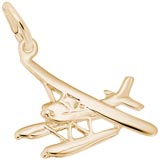 10k Gold Seaplane Charm by Rembrandt Charms