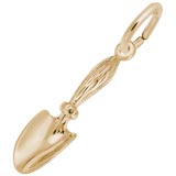 Gold Plate Gardening Shovel Charm by Rembrandt Charms