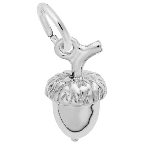 Sterling Silver Acorn Accent Charm by Rembrandt Charms Sterling Silver Acorn Accent Charm by Rembrandt Charms