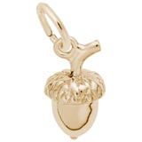 Gold Plate Acorn Accent Charm by Rembrandt Charms