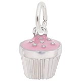 Sterling Silver Pink Cupcake Sprinkles by Rembrandt Charms