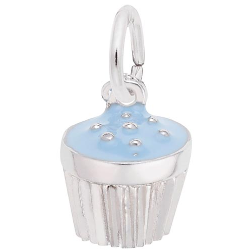 Sterling Silver Blue Cupcake Sprinkles by Rembrandt Charms