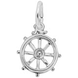 Sterling Silver Ship Wheel Charm by Rembrandt Charms