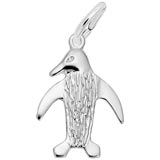 14K White Gold Penguin Charm by Rembrandt Charms