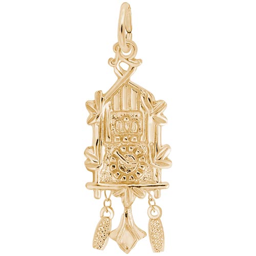 14K Gold Cuckoo Clock Charm by Rembrandt Charms