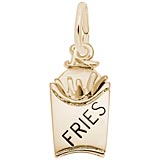 10K Gold French Fries Charm by Rembrandt Charms