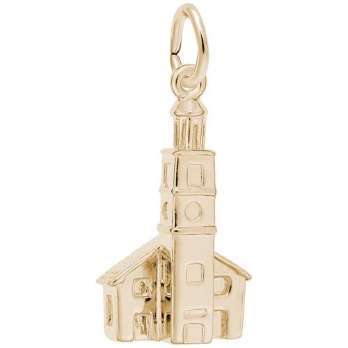 14K Gold St John's Church Charm by Rembrandt Charms