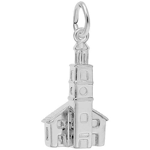 Sterling Silver St John's Church Charm by Rembrandt Charms