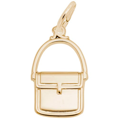 Gold Plated Messenger Purse Charm by Rembrandt Charms Gold Plated Messenger Purse Charm by Rembrandt Charms