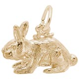 Gold Plate Rabbit Charm by Rembrandt Charms