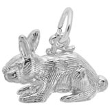 14K White Gold Rabbit Charm by Rembrandt Charms