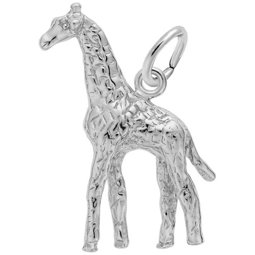 Sterling Silver Giraffe Charm by Rembrandt Charms Sterling Silver Giraffe Charm by Rembrandt Charms