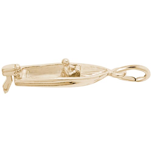 10K Gold Motor Boat Charm by Rembrandt Charms 10K Gold Motor Boat Charm by Rembrandt Charms