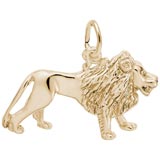 Gold Plate Lion Charm by Rembrandt Charms