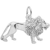 14K White Gold Lion Charm by Rembrandt Charms