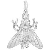 14K White Gold Fly Charm by Rembrandt Charms