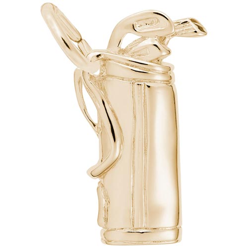 10K Gold Golf Clubs Charm by Rembrandt Charms 10K Gold Golf Clubs Charm by Rembrandt Charms