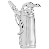 Sterling Silver Golf Clubs Charm by Rembrandt Charms